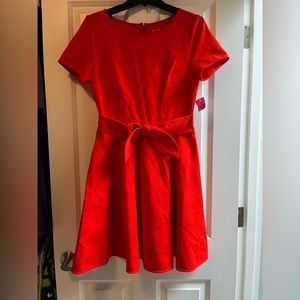 Kate Spade Red/Orange bow dress. NWT.